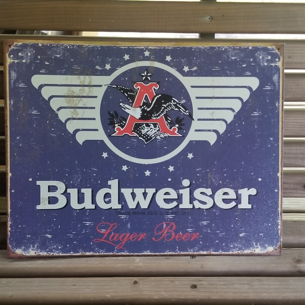 Budweiser Metal Sign